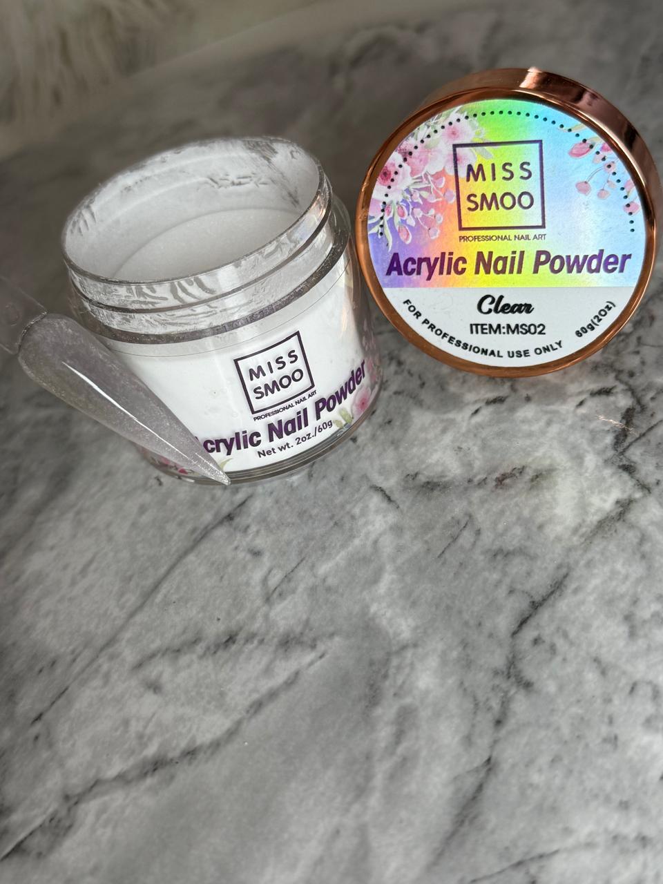 Miss Smoo Acrylic Nail Powder - Clear (MS02)