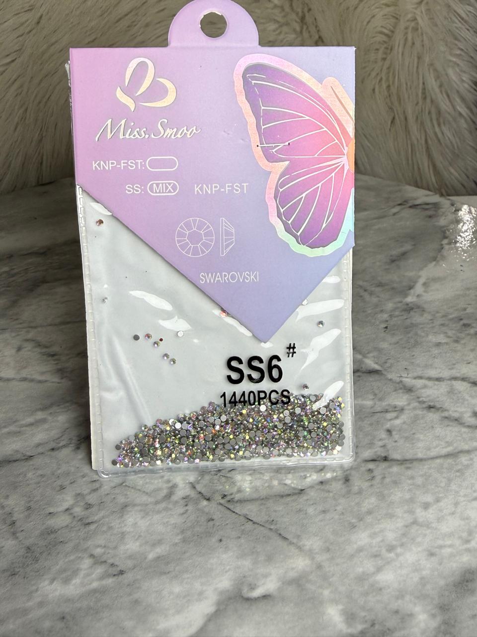 Miss Smoo Flatback Nail Rhinestones - SS6 Crystal AB
