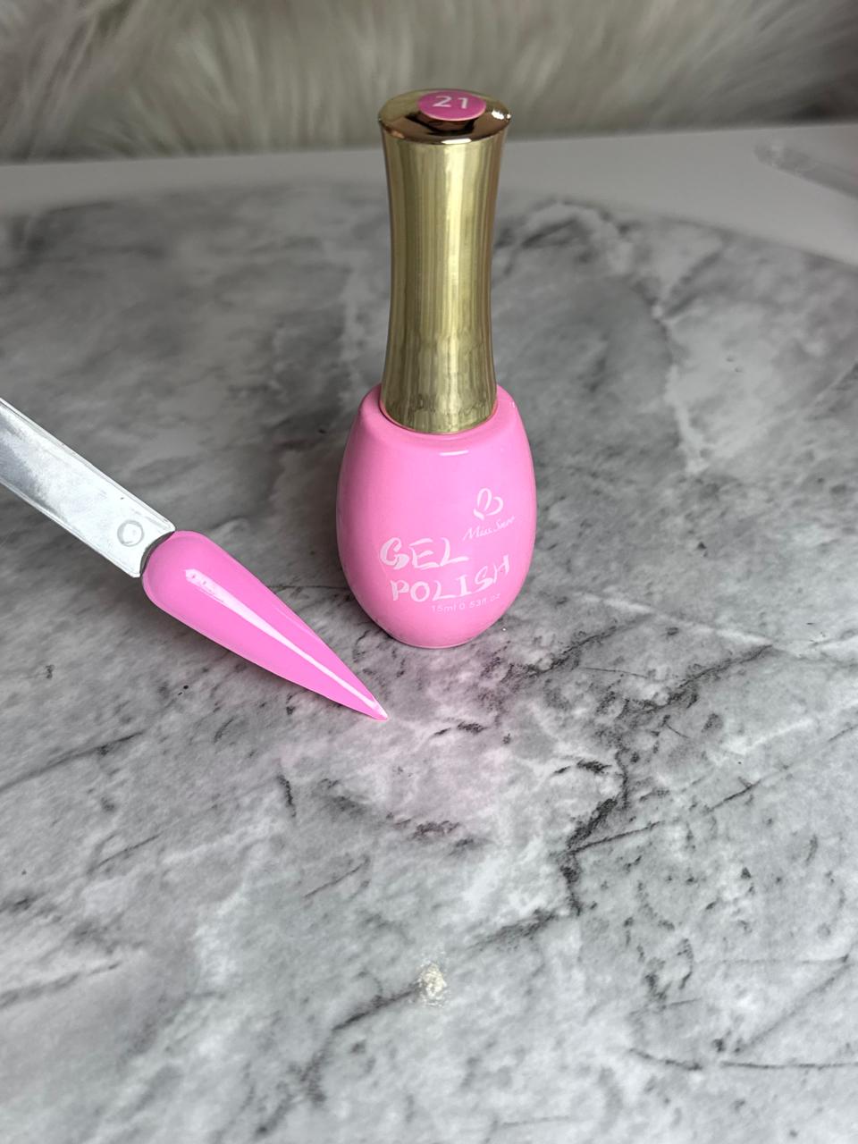 Miss Smoo Gel Polish - Barbie Pink (No. 21) (15ml)