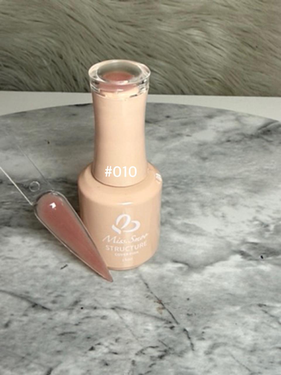 Miss Smoo Structure Gel / Rubber Base Coat - Shade #010 Warm Nude (15ml)