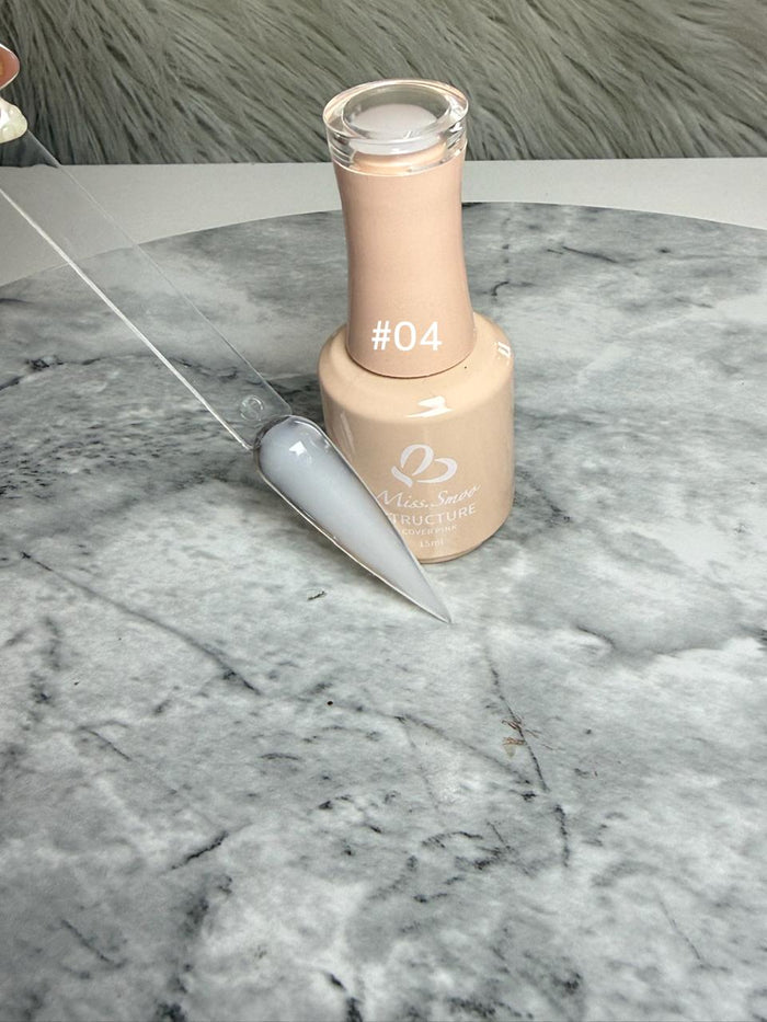 Miss Smoo Structure Gel / Rubber Base Coat - Shade #004 Milky White (15ml)